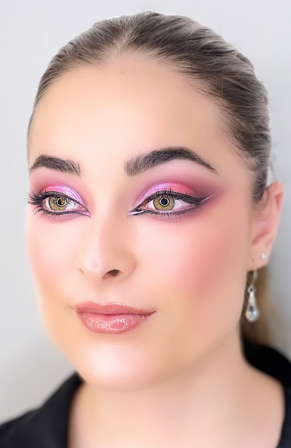 Trabajo de maquillaje de Paco Navarro · Mirada en rosa